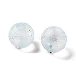 Frosted Transparent Acrylic Beads&nbsp;OACR-F013-12G