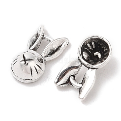 Tibetan Style Zinc Alloy Bunny Pendants&nbsp;TIBEP-R334-037AS-RS