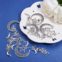 Tibetan Style Alloy Pendants&nbsp;TIBEP-PH0004-32AS