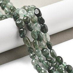 Natural Green Rutilated Quartz Beads Strands&nbsp;G-C179-F07-02