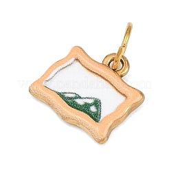 Spray Painted 304 Stainless Steel Charms&nbsp;SA-CBA4A21-02G-A