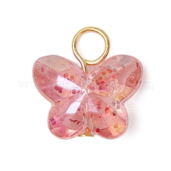 Transparent Acrylic Beads with Iron Flat Head Pins Pendants&nbsp;PALLOY-JF03597