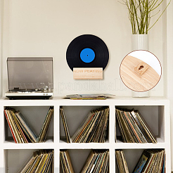 Wood Record Display Stands&nbsp;ODIS-WH0074-04