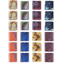 45G 9 Colors 2-Hole Baking Paint Glass Seed Beads&nbsp;SEED-TA0001-71