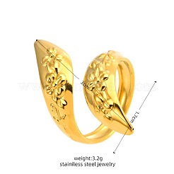 304 Stainless Steel Cuff Open Rings&nbsp;WG45159-01
