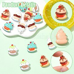 16Pcs 4 Styles Zinc Alloy Pendants&nbsp;FIND-CJ0005-31
