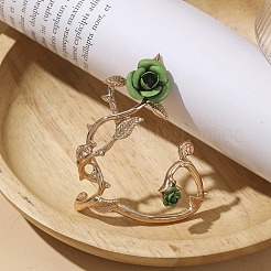 Alloy Rose Climber Wrap Around Stud Earrings for Women&nbsp;EJEW-A096-01D