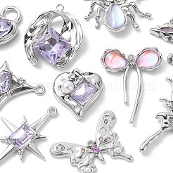 Rack Plating Alloy Pendants&nbsp;FIND-YW0003-33