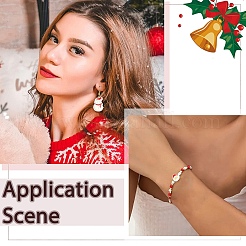 24Pcs 6 Styles Christmas Decorations Theme Opaque Acrylic Bead&nbsp;OACR-YW0004-09