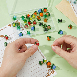 40Pcs 8 Styles Handmade Lampwork Fruit Beads&nbsp;LAMP-FI0001-04