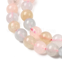 Natural Morganite Beads Strands&nbsp;G-R446-6mm-07