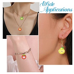 40Pcs 8 Styles Opaque Resin Pendants&nbsp;RESI-CJ0004-60