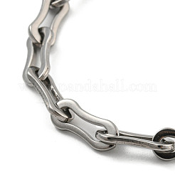 Non-Tarnish 304 Stainless Steel Cable Chains Bracelets for Men & Women&nbsp;BJEW-D042-17P