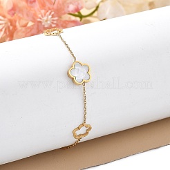 Ion Plating(IP) 304 Stainless Steel Link Bracelets&nbsp;BJEW-P345-11G-01