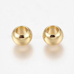 Environment Brass European Beads&nbsp;X-KK-P120-03G