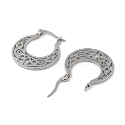 Non-Tarnish 304 Stainless Steel Hoop Earrings&nbsp;EJEW-P271-01P