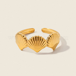 Adjustable 304 Stainless Steel with Cubic Zirconia Cuff Open Rings for Women&nbsp;ME0179