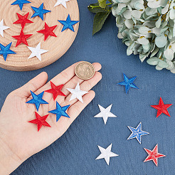 90Pcs 3 Colors Computerized Embroidery Cloth Iron on/Sew on Patches&nbsp;DIY-GF0006-50