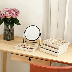 4Pcs 4 Styles MDF Covered with Velvet Jewelry Display Trays&nbsp;CON-UN0001-16A
