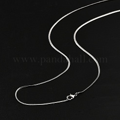 2mm Rack Plating Brass Herringbone Chain Necklaces for Women Men&nbsp;MAK-L044-20P