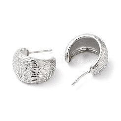 Rack Plating Brass Round Stud Earrings&nbsp;EJEW-D059-21P