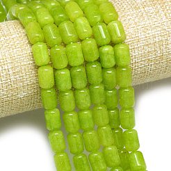 Natural Malaysia Jade Beads Strands&nbsp;G-B165-EM-8x12mm