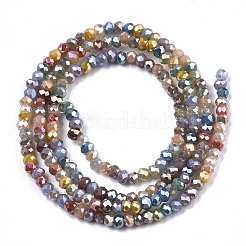 Electroplate Glass Beads Strands&nbsp;EGLA-S192-001B-A02