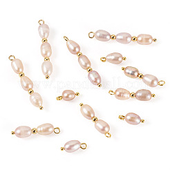 12Pcs 3 Styles Natural Cultured Freshwater Pearl Rice Pendants&nbsp;PALLOY-TA00378