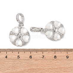 Brass Micro Pave Cubic Zirconia Peg Bails&nbsp;KK-A279-20P