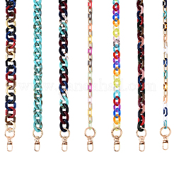 Transparent Acrylic Twisted Chain Bag Decorative Chains&nbsp;HJEW-YW00116-02