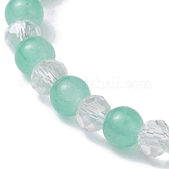 Glass Round Beaded Stretch Bracelets&nbsp;BJEW-JB09909-04