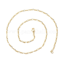 Brass Figaro Chains Necklace for Women&nbsp;NJEW-P265-30G