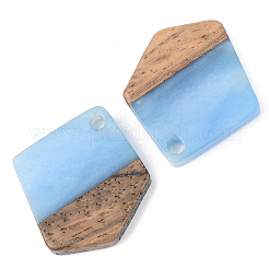 Resin & Walnut Wood Pendants&nbsp;RESI-S389-033A