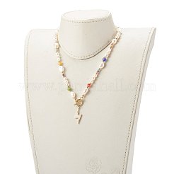 Lightning Brass Enamel Pendants Necklaces&nbsp;NJEW-JN03475-01