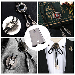 9Pcs 3 Colors Iron Bolo Tie Slide Clasps&nbsp;IFIN-FH0001-78