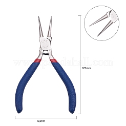 Set of 3 Jewelry Making Supplies Craft DIY Pliers Tool Set Flat Nosed Round Nosed Wire Cutter Pliers Blue&nbsp;TOOL-YW0001-07