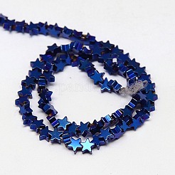 Electroplate Non-magnetic Synthetic Hematite Beads Strands&nbsp;G-J173-4x4mm-06