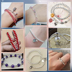 50Pcs 925 Sterling Silver Beads&nbsp;STER-PH0002-17