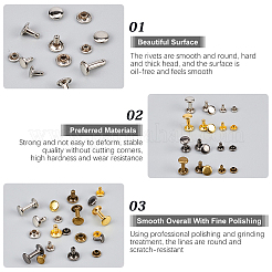 Iron Rivets Set&nbsp;DIY-WH0210-07