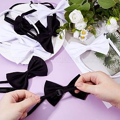 8Pcs 2 Colors Polyester Dog Bow Ties with Adjustable Collar&nbsp;AJEW-FH0005-40B