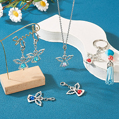 36Pcs 12 Colors Alloy Angel Pendant Decorations&nbsp;FIND-TA0001-92