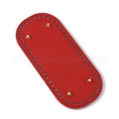 Oval PU Leather Knitting Crochet Bags Nail Bottom Shaper Pad&nbsp;DIY-WH0349-26LG-05