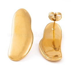 Ion Plating(IP) 304 Stainless Steel Stud Earrings for Women&nbsp;EJEW-L272-025G