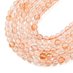 Heated Natural Citrine Beads Strands&nbsp;G-H358-A14-3mm-01