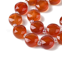 Natural Carnelian Bead Strands&nbsp;G-NH0013-A03-01