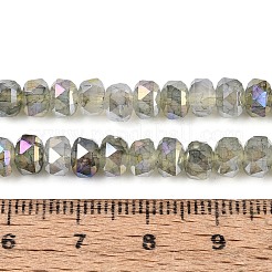 Anti-Tarnish Electroplate Glass Imitation Jade Beads Strands&nbsp;EGLA-T029-6mm-13B