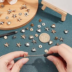 Alloy Decoration Screwback Stud Rivets and Tool&nbsp;FIND-CA0002-67