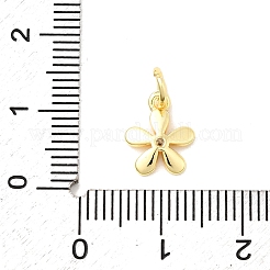 Brass Micro Pave Cubic Zirconia Charms&nbsp;KK-C139-26A-G
