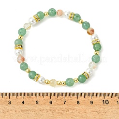 3Pcs 3 Styles Natural Mixed Gemstone & Non-magnetic Synthetic Hematite & Shell Pearl Beaded Bracelets for Women&nbsp;BJEW-JB13895
