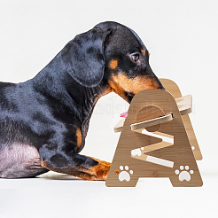 Bamboo Pet Feeder Rack&nbsp;AJEW-WH0165-20
